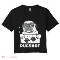 Pugshot Jail Prison Funny Pug Women's Crop Top Tee thumb 0