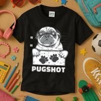 Pugshot Jail Prison Funny Pug Kids T-Shirt thumb 3