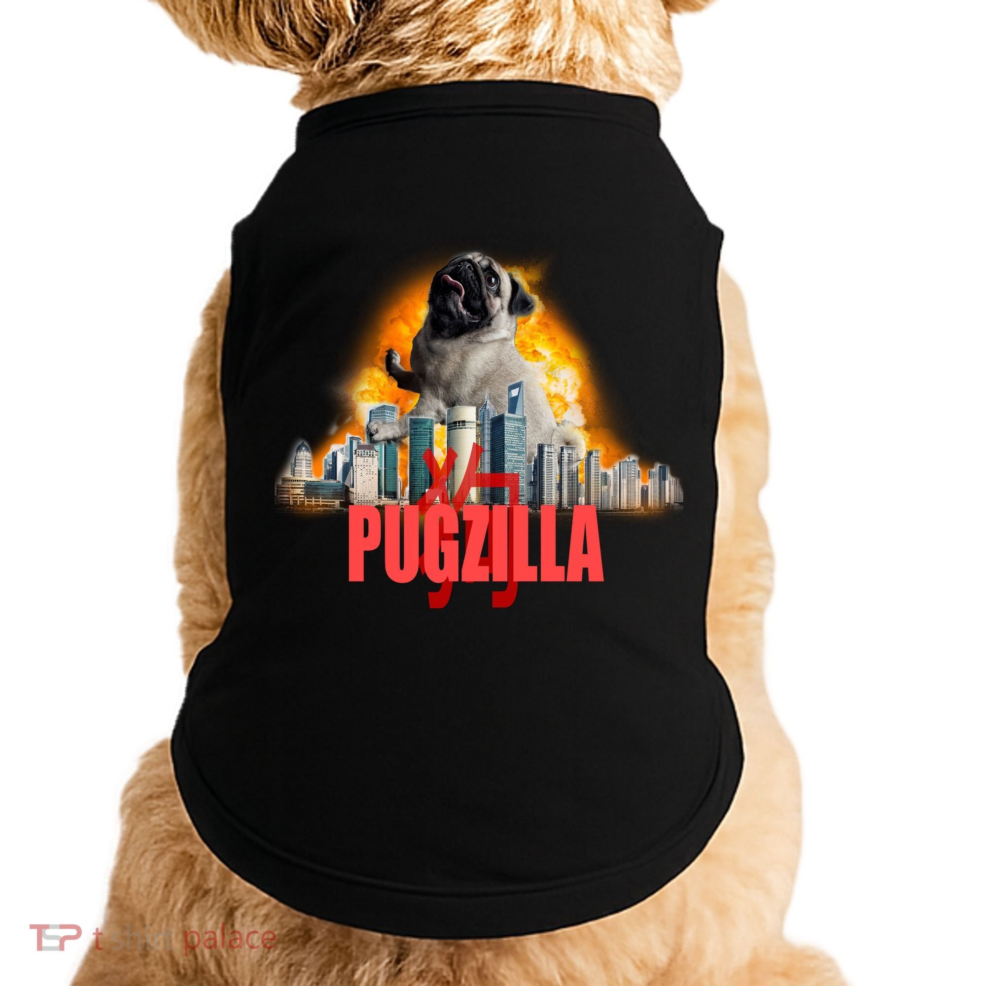 Pugzilla Funny Pug Doggie Tank