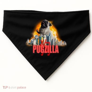 Pugzilla Funny Pug USA-Made Doggie Bandana