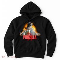 Pugzilla Funny Pug Hoodie thumb 0