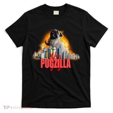 Pugzilla Funny Pug T-Shirt