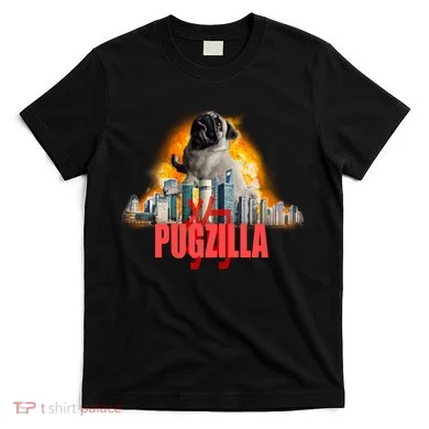 Pugzilla Funny Pug T-Shirt