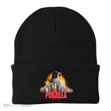 Pugzilla Funny Pug Beanie