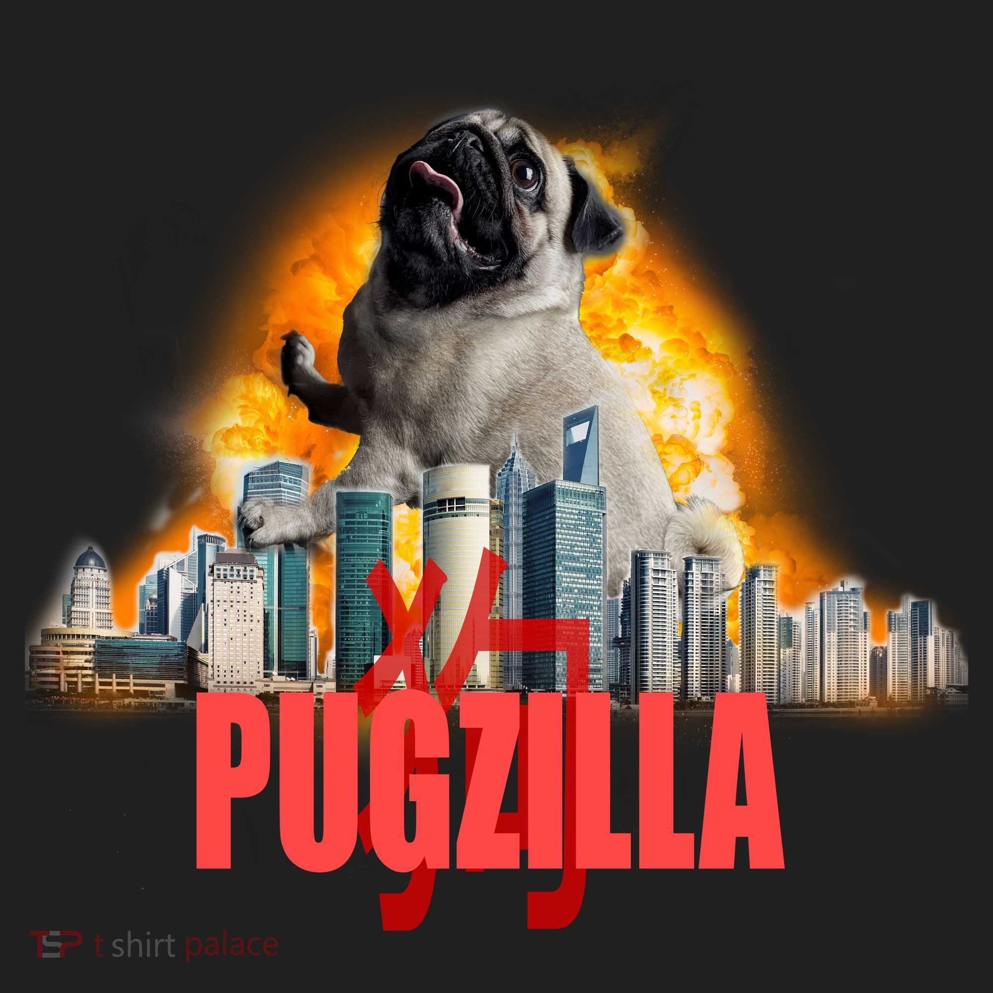 Pugzilla Funny Pug Beanie