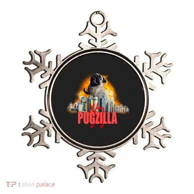 Pugzilla Funny Pug Ornament
