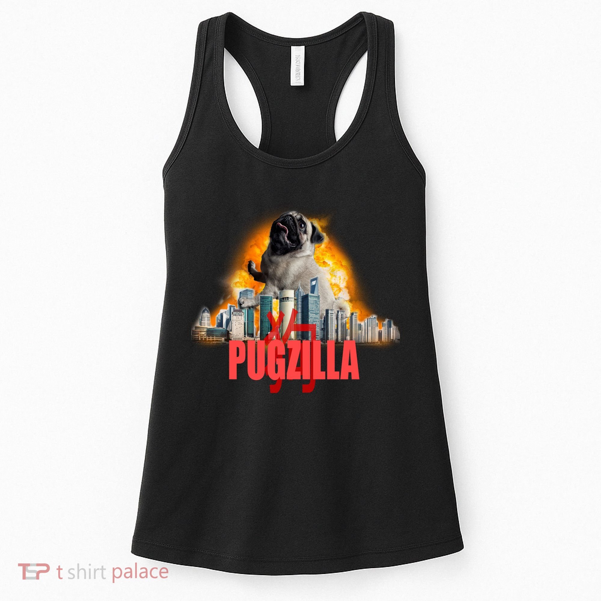 Pugzilla Funny Pug Women's Tank Top