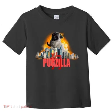 Pugzilla Funny Pug Toddler T-Shirt
