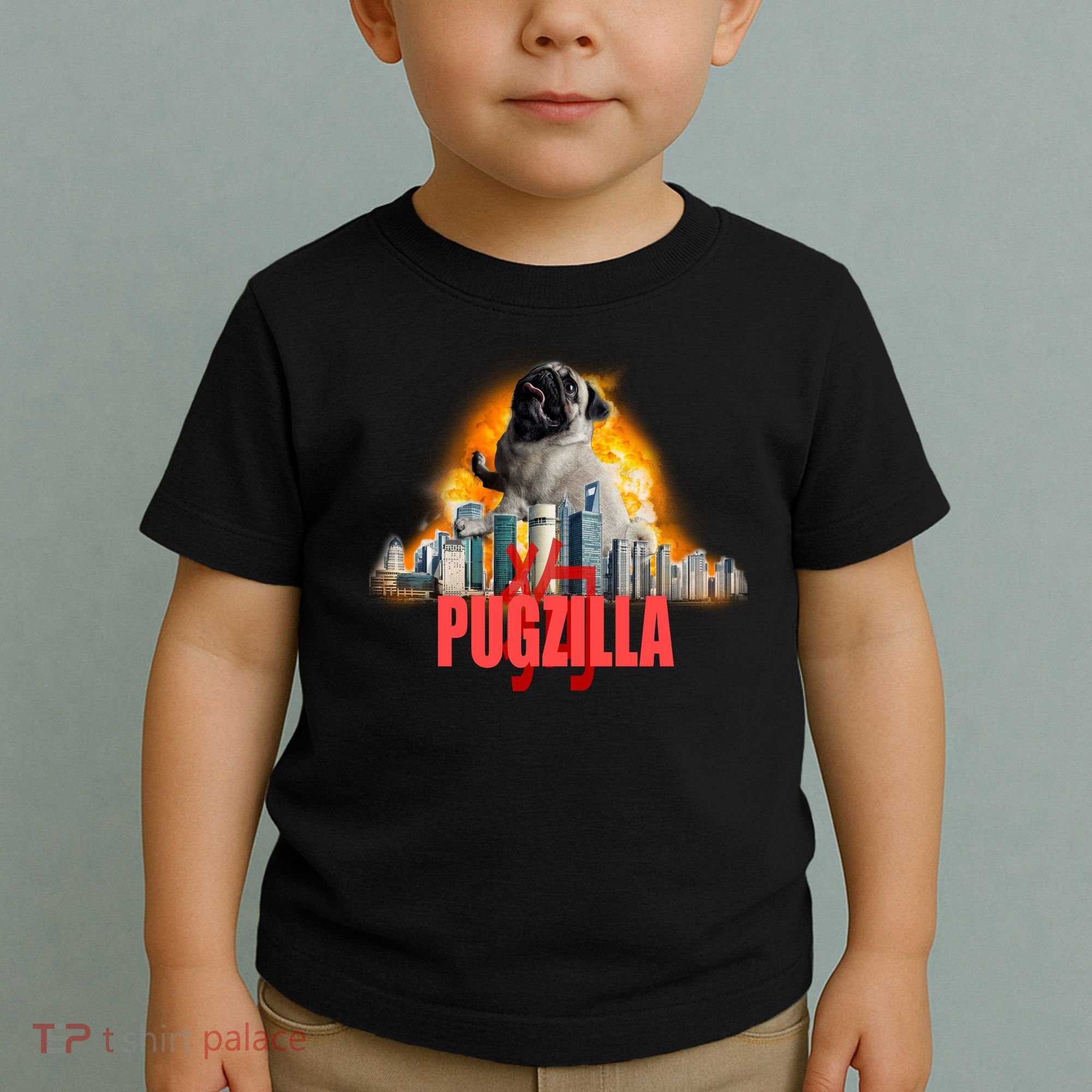Pugzilla Funny Pug Toddler T-Shirt