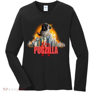 Pugzilla Funny Pug Women's Long Sleeve Shirt