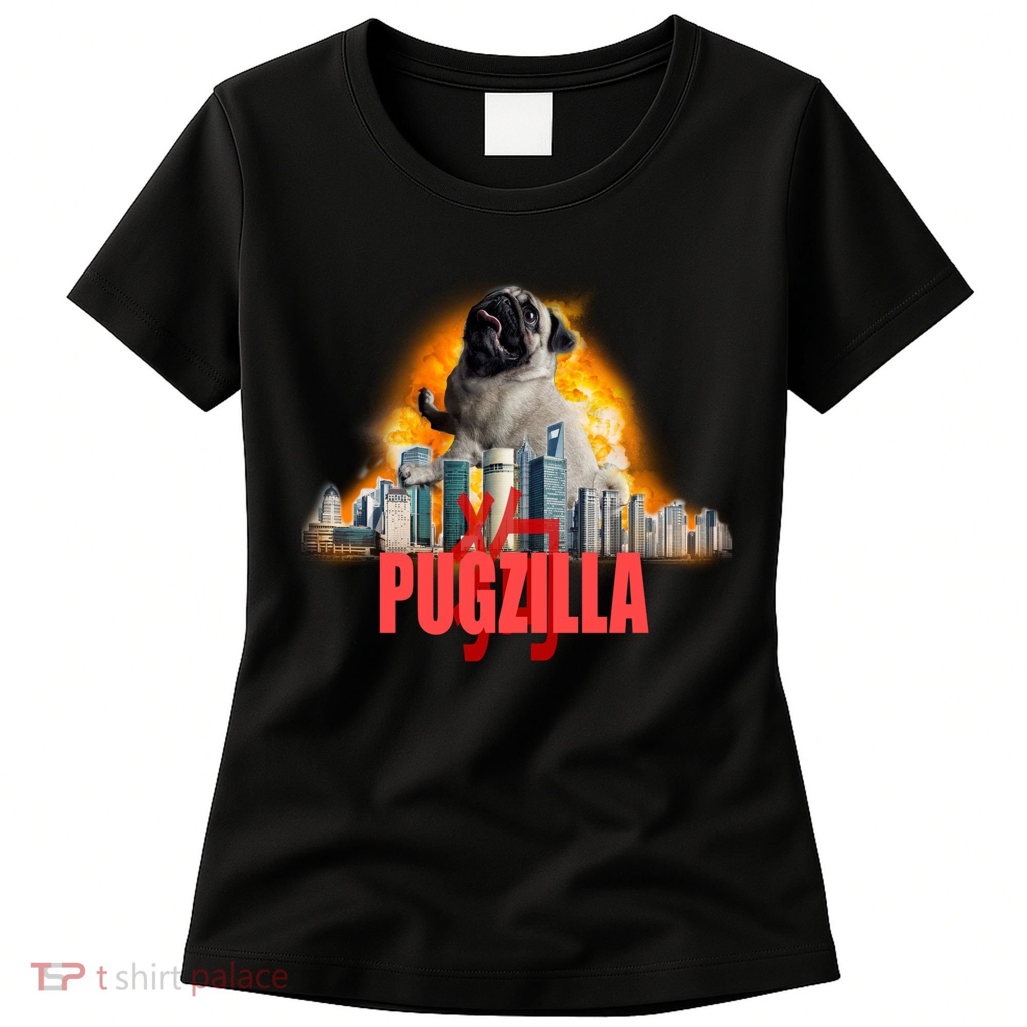 Pugzilla Funny Pug Women's T-Shirt