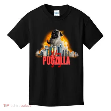 Pugzilla Funny Pug Kids T-Shirt