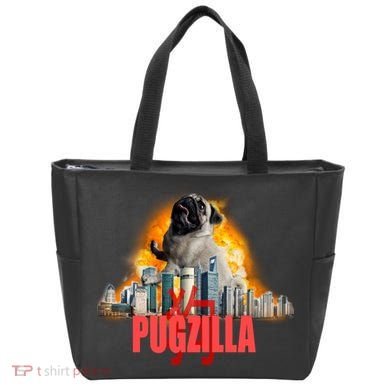 Pugzilla Funny Pug Tote Bag