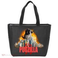 Pugzilla Funny Pug Tote Bag thumb 0