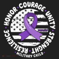 Purple Up Honor Unity Military Quote Ribbon Usa Beanie thumb 2