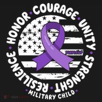 Purple Up Honor Unity Military Quote Ribbon Usa Women's Tank Top thumb 5
