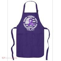 Purple Up Honor Unity Military Quote Ribbon Usa Apron thumb 0
