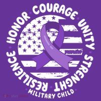 Purple Up Honor Unity Military Quote Ribbon Usa Sweatshirt thumb 3