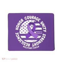 Purple Up Honor Unity Military Quote Ribbon Usa Mousepad thumb 0