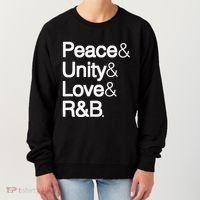 Peace Unity Love & R&B Rnb Soul Music Lovers Women's Sweatshirt thumb 0