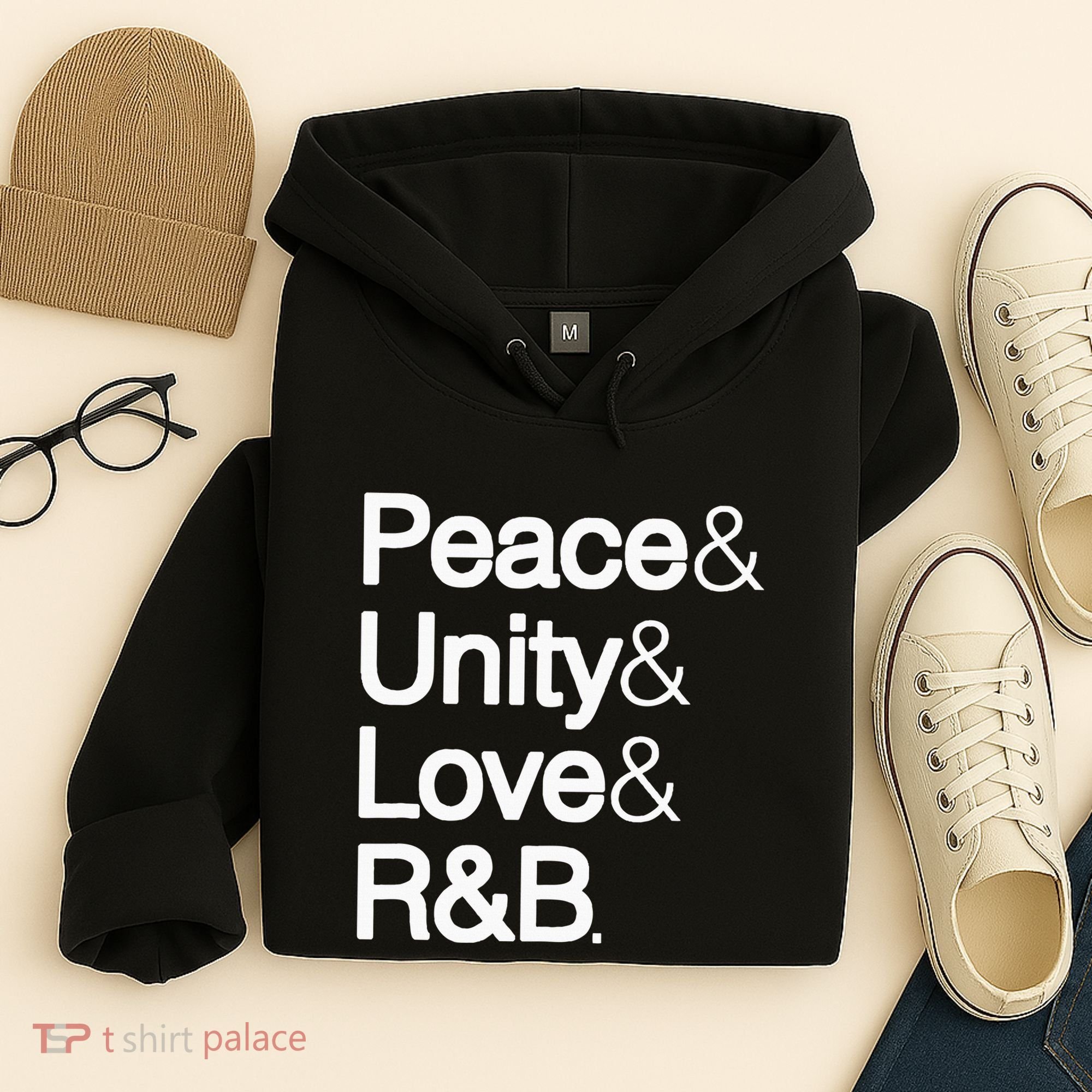Peace Unity Love & R&B Rnb Soul Music Lovers Hoodie