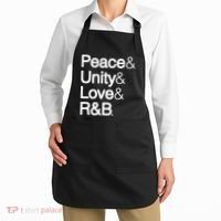 Peace Unity Love & R&B Rnb Soul Music Lovers Apron thumb 2