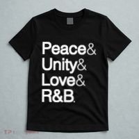 Peace Unity Love & R&B Rnb Soul Music Lovers T-Shirt thumb 5