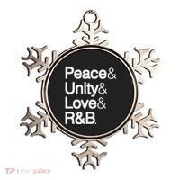 Peace Unity Love & R&B Rnb Soul Music Lovers Ornament thumb 0