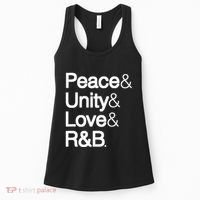 Peace Unity Love & R&B Rnb Soul Music Lovers Women's Tank Top thumb 0