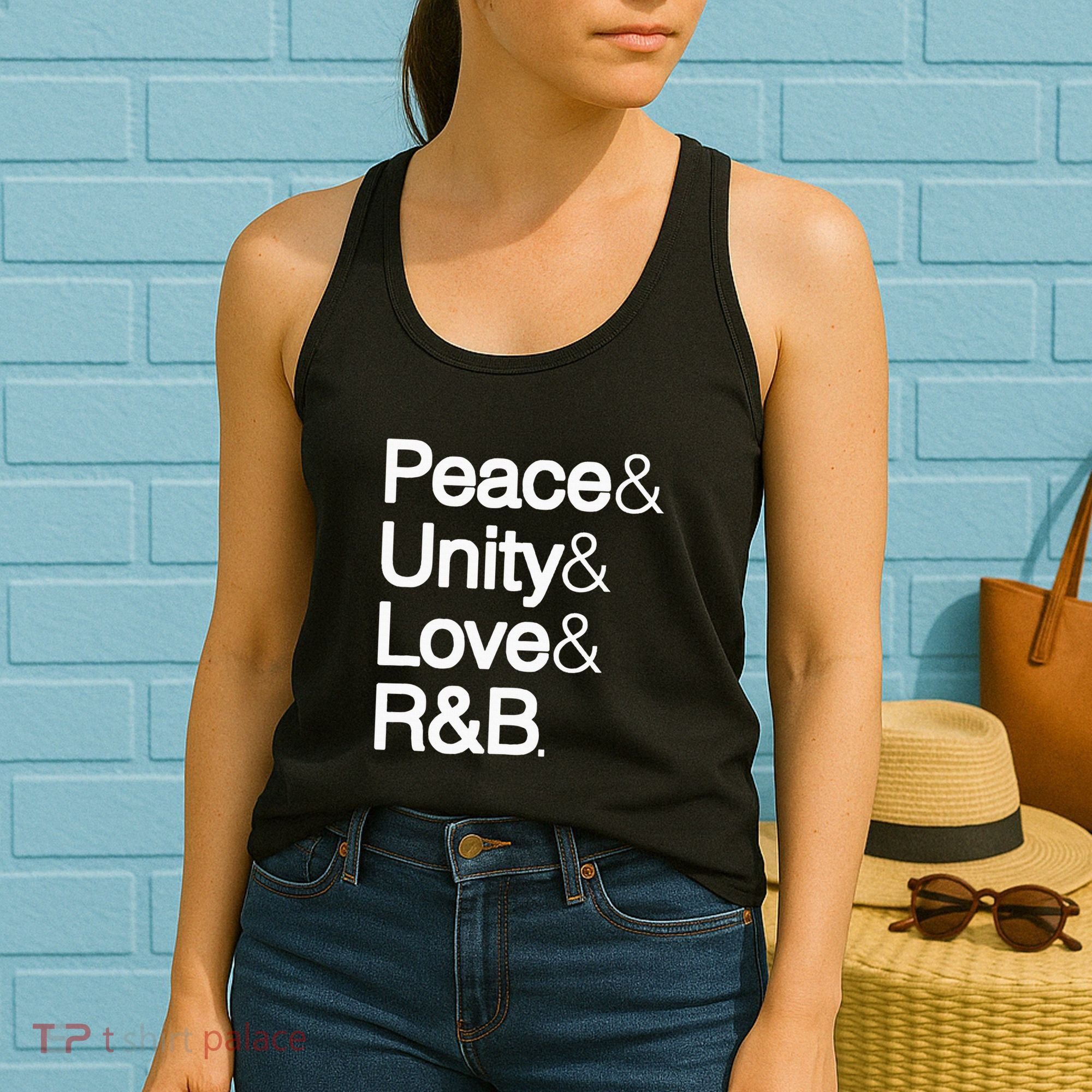 Peace Unity Love & R&B Rnb Soul Music Lovers Women's Tank Top