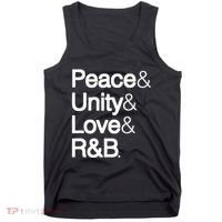 Peace Unity Love & R&B Rnb Soul Music Lovers Tank Top thumb 0