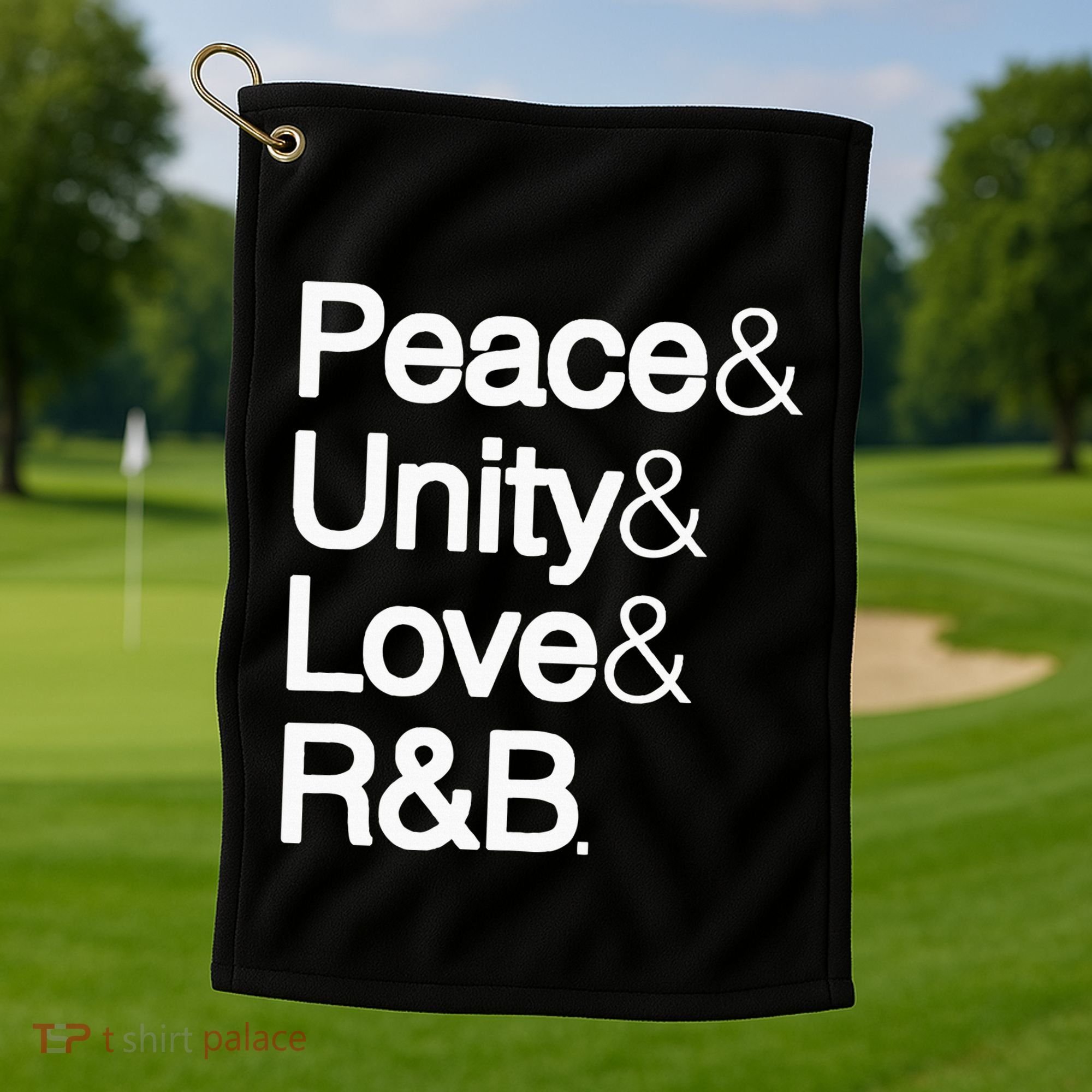 Peace Unity Love & R&B Rnb Soul Music Lovers Golf Towel
