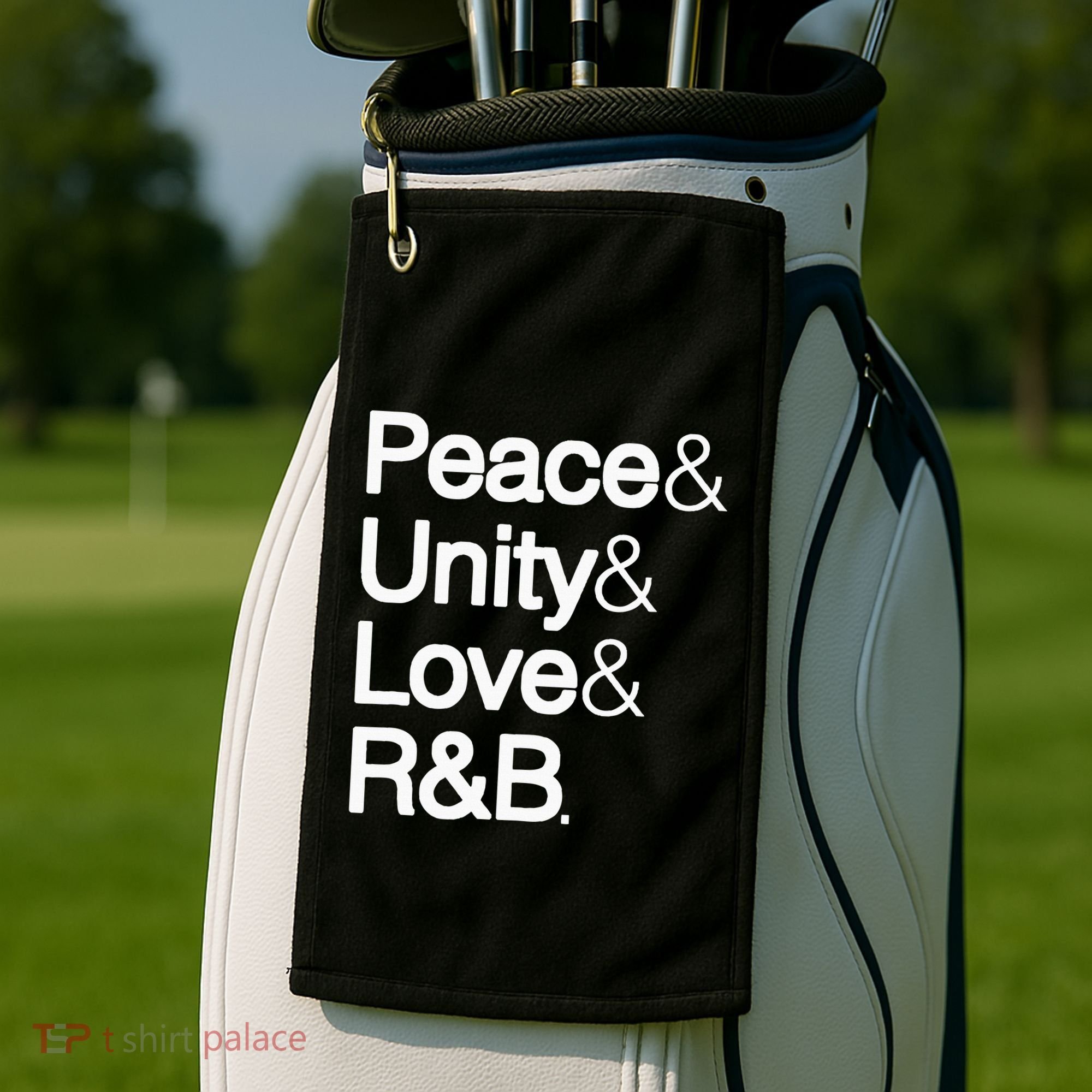 Peace Unity Love & R&B Rnb Soul Music Lovers Golf Towel