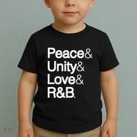 Peace Unity Love & R&B Rnb Soul Music Lovers Toddler T-Shirt thumb 2