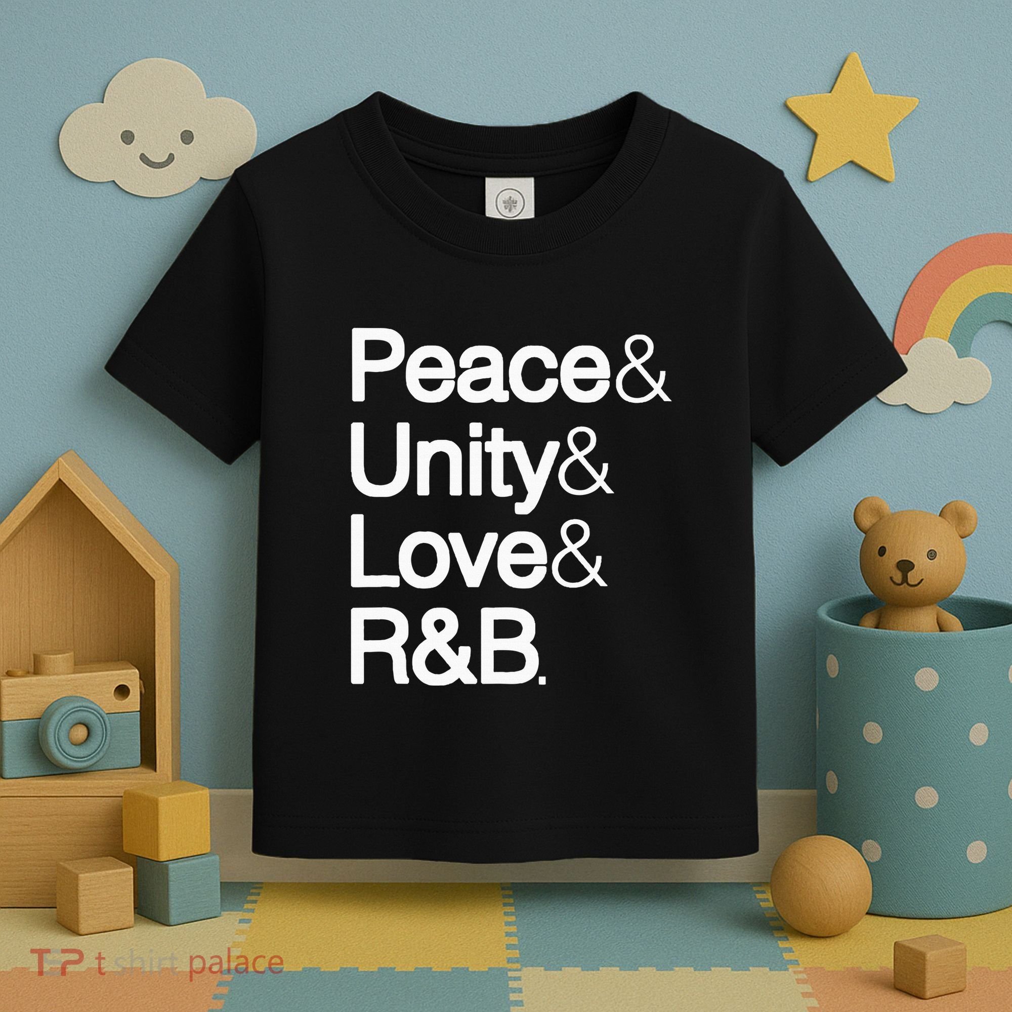 Peace Unity Love & R&B Rnb Soul Music Lovers Toddler T-Shirt