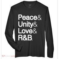 Peace Unity Love & R&B Rnb Soul Music Lovers Zone Performance Long-Sleeve T-Shirt thumb 0