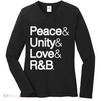 Peace Unity Love & R&B Rnb Soul Music Lovers Women's Long Sleeve Shirt thumb 0