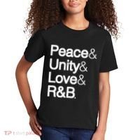 Peace Unity Love & R&B Rnb Soul Music Lovers Kids T-Shirt thumb 2
