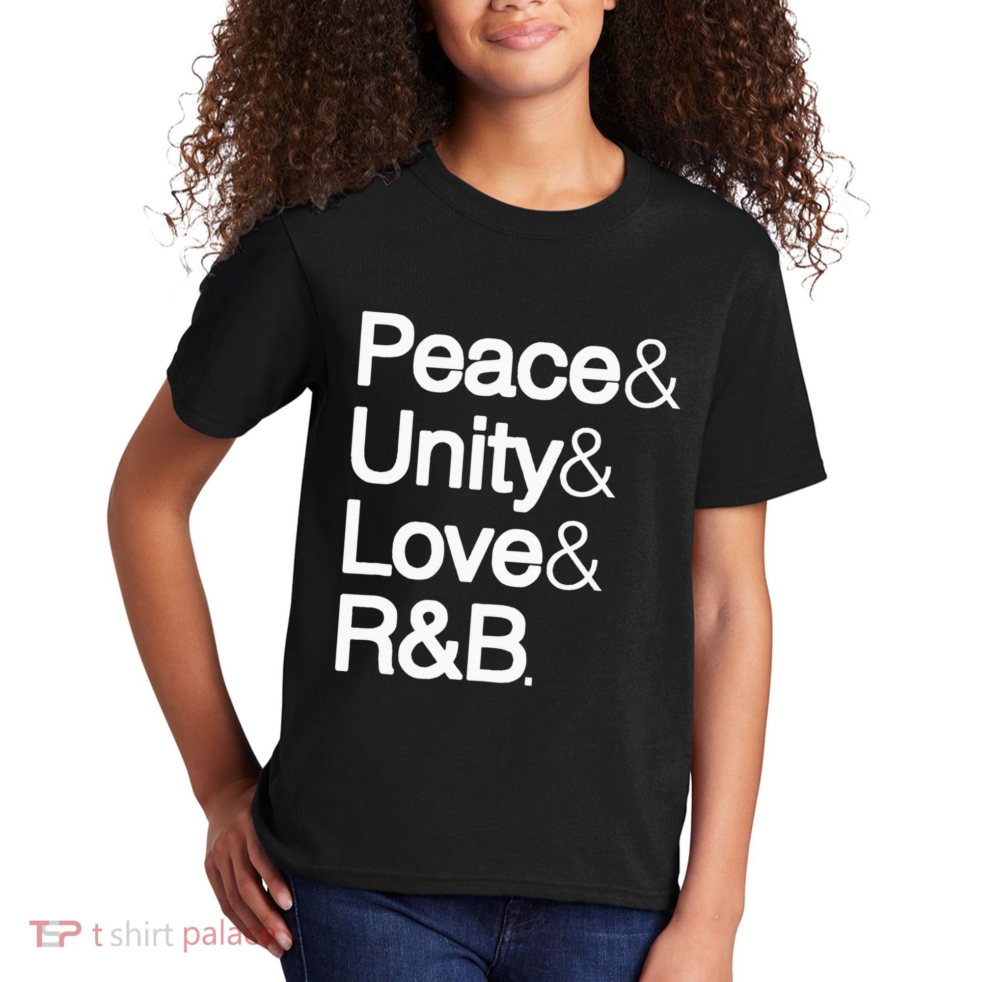 Peace Unity Love & R&B Rnb Soul Music Lovers Kids T-Shirt