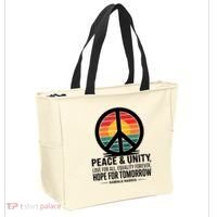 Peace Unity Love For All Equality Forever Hope For Tomorrow Tote Bag thumb 2