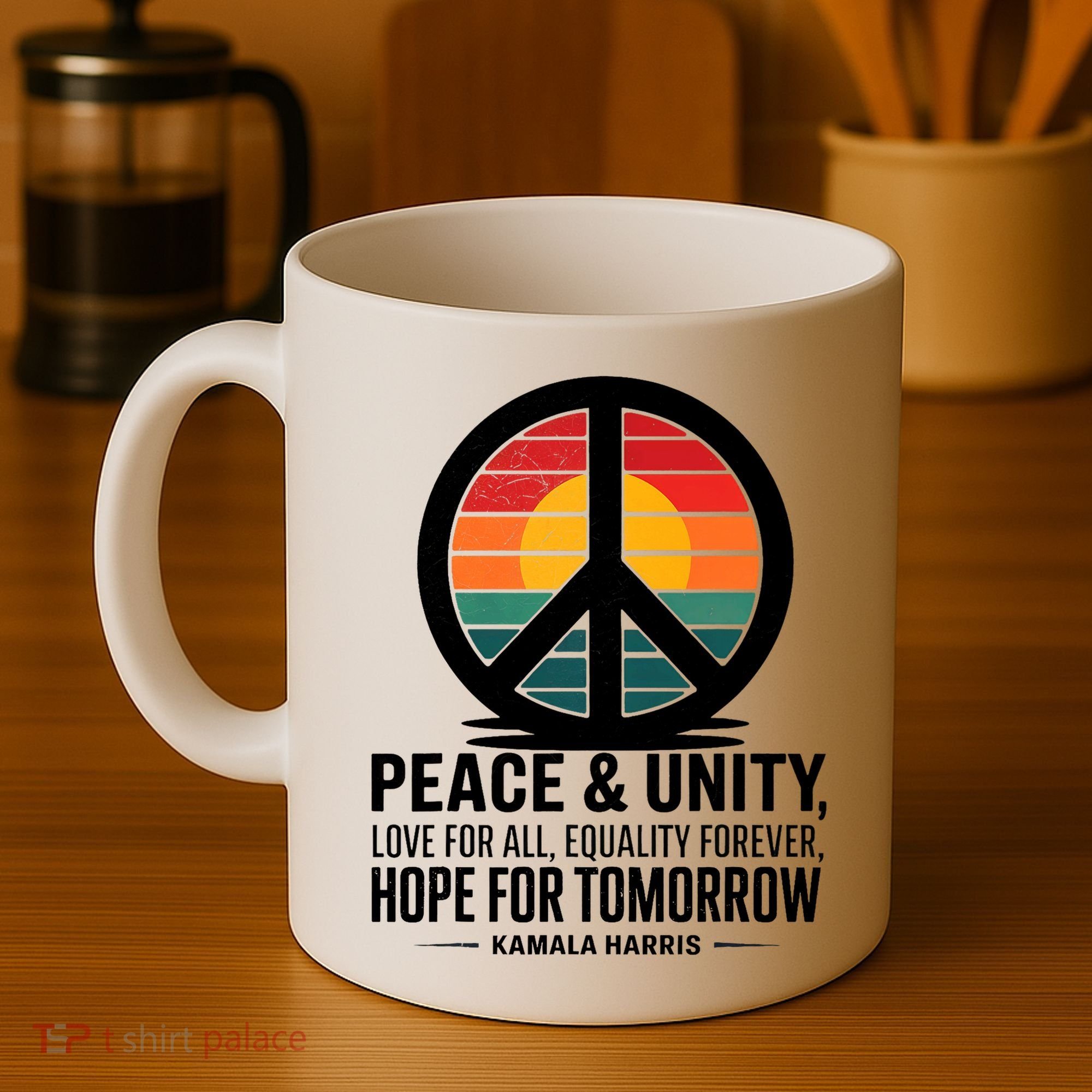 Peace Unity Love For All Equality Forever Hope For Tomorrow Coffee Mug