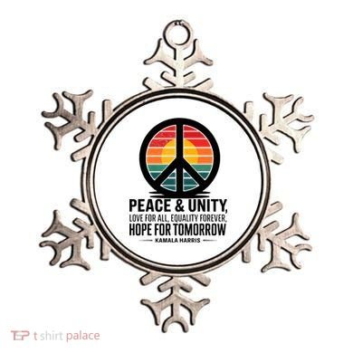 Peace Unity Love For All Equality Forever Hope For Tomorrow Ornament