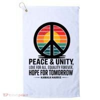 Peace Unity Love For All Equality Forever Hope For Tomorrow Golf Towel thumb 0