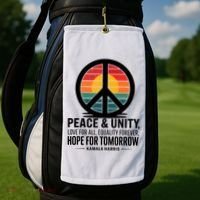Peace Unity Love For All Equality Forever Hope For Tomorrow Golf Towel thumb 2