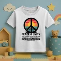 Peace Unity Love For All Equality Forever Hope For Tomorrow Toddler T-Shirt thumb 3