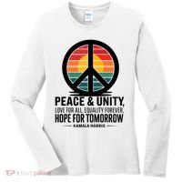 Peace Unity Love For All Equality Forever Hope For Tomorrow Women's Long Sleeve Shirt thumb 0
