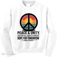 Peace Unity Love For All Equality Forever Hope For Tomorrow Kids Sweatshirt thumb 0