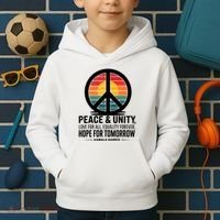 Peace Unity Love For All Equality Forever Hope For Tomorrow Kids Hoodie thumb 2