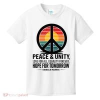 Peace Unity Love For All Equality Forever Hope For Tomorrow Kids T-Shirt thumb 0