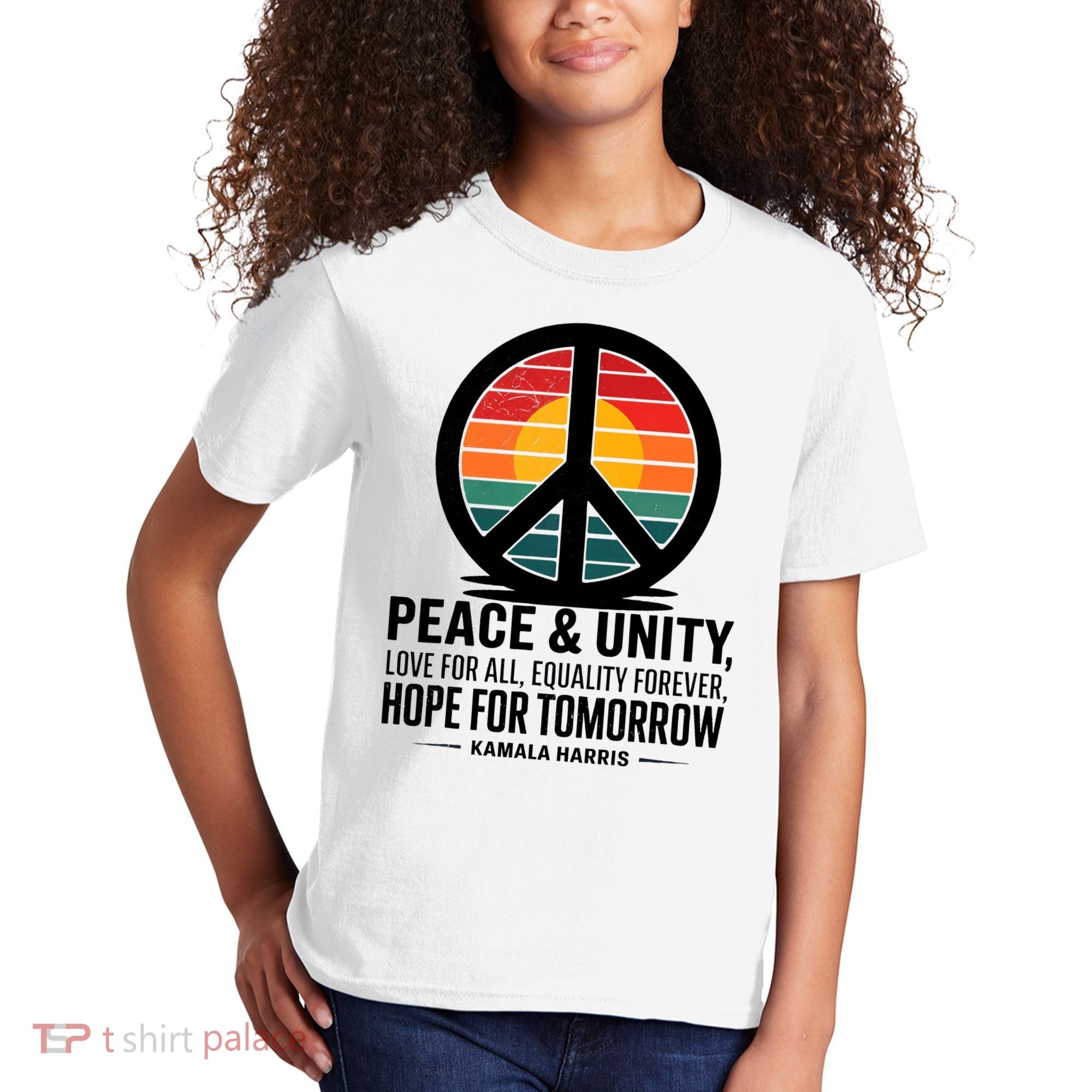 Peace Unity Love For All Equality Forever Hope For Tomorrow Kids T-Shirt